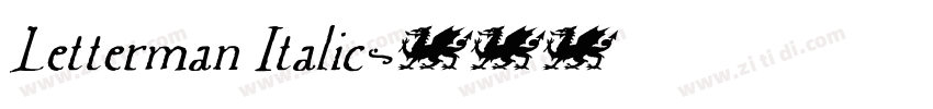 Letterman Italic字体转换